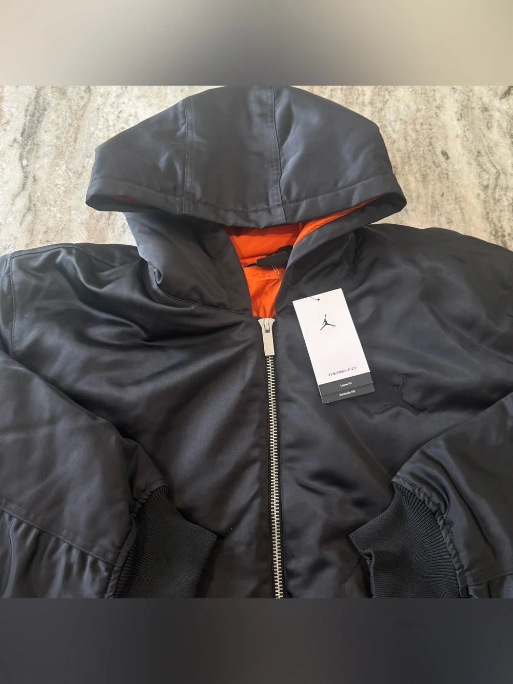 NIKE AIR JORDAN Renegade Flight Therma-FIT Hooded Jacket HV0540-010 Men’s Sz XL